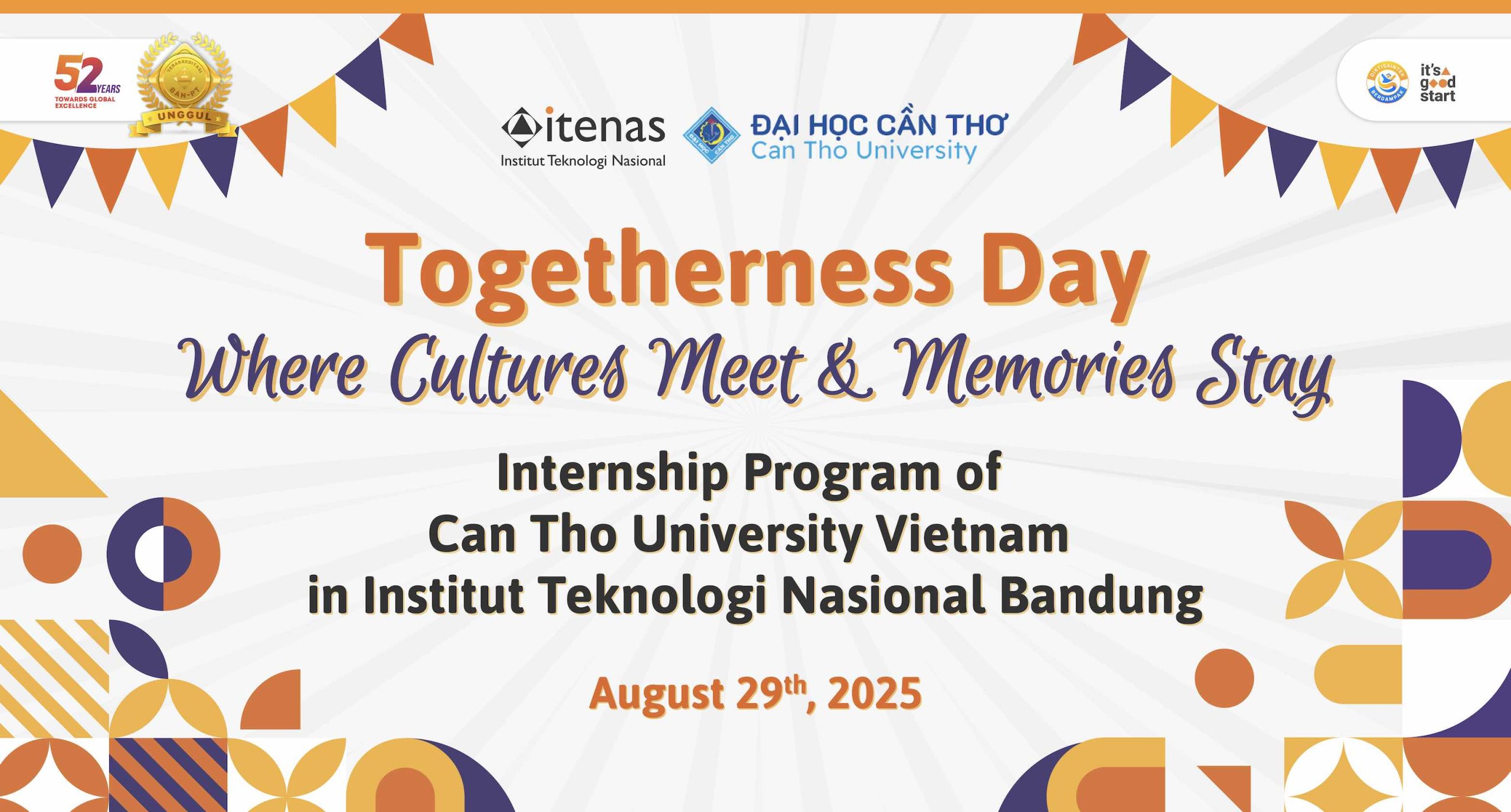 Itenas Gelar Togetherness Day: Where Cultures Meet & Memories Stay di Itenas Bandung untuk Mahasiswa Internship Can Tho University