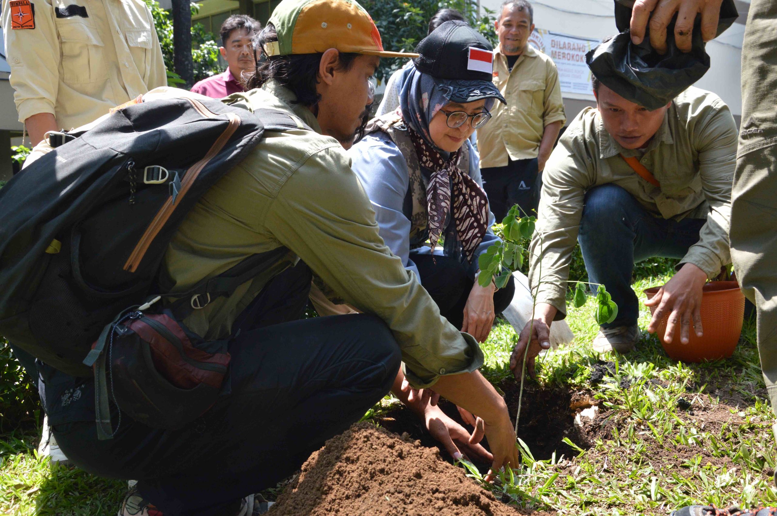 Sinergi UKM HIMPALA Itenas dan IBEX: Penanaman Pohon di Itenas Sebagai Awal Kolaborasi Strategis